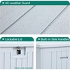 image:imageYITAHOME 100 Gallon Large Outdoor Deck Box Waterproof Resin Storage Box Lockable Indoor Outdoor Storage Container for Patio Furniture Cushions Pool Accessories Garden Tools WhiteWhite
