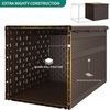 image:imageYITAHOME 100 Gallon Large Outdoor Deck Box Waterproof Resin Storage Box Lockable Indoor Outdoor Storage Container for Patio Furniture Cushions Pool Accessories Garden Tools WhiteDark Brown Rattan