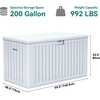 image:imageYITAHOME 100 Gallon Large Outdoor Deck Box Waterproof Resin Storage Box Lockable Indoor Outdoor Storage Container for Patio Furniture Cushions Pool Accessories Garden Tools WhiteWhite