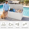 image:imageYITAHOME 100 Gallon Large Outdoor Deck Box Waterproof Resin Storage Box Lockable Indoor Outdoor Storage Container for Patio Furniture Cushions Pool Accessories Garden Tools WhiteWhite