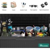 image:imageYITAHOME 100 Gallon Large Outdoor Deck Box Waterproof Resin Storage Box Lockable Indoor Outdoor Storage Container for Patio Furniture Cushions Pool Accessories Garden Tools WhiteDark Gray Rattan