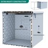 image:imageYITAHOME 100 Gallon Large Outdoor Deck Box Waterproof Resin Storage Box Lockable Indoor Outdoor Storage Container for Patio Furniture Cushions Pool Accessories Garden Tools WhiteWhite