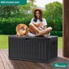 image:imageYITAHOME 100 Gallon Large Outdoor Deck Box Waterproof Resin Storage Box Lockable Indoor Outdoor Storage Container for Patio Furniture Cushions Pool Accessories Garden Tools WhiteBlack