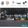 image:imageYITAHOME 100 Gallon Large Outdoor Deck Box Waterproof Resin Storage Box Lockable Indoor Outdoor Storage Container for Patio Furniture Cushions Pool Accessories Garden Tools WhiteDark Gray