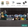 image:imageYITAHOME 100 Gallon Large Outdoor Deck Box Waterproof Resin Storage Box Lockable Indoor Outdoor Storage Container for Patio Furniture Cushions Pool Accessories Garden Tools WhiteDark Brown