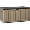 image:imageYITAHOME 100 Gallon Large Outdoor Deck Box Waterproof Resin Storage Box Lockable Indoor Outdoor Storage Container for Patio Furniture Cushions Pool Accessories Garden Tools WhiteBlackBrown