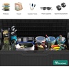 image:imageYITAHOME 100 Gallon Large Outdoor Deck Box Waterproof Resin Storage Box Lockable Indoor Outdoor Storage Container for Patio Furniture Cushions Pool Accessories Garden Tools WhiteBlack Rattan