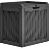 image:imageYITAHOME 100 Gallon Large Outdoor Deck Box Waterproof Resin Storage Box Lockable Indoor Outdoor Storage Container for Patio Furniture Cushions Pool Accessories Garden Tools WhiteBlack