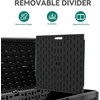 image:imageYITAHOME 100 Gallon Large Outdoor Deck Box Waterproof Resin Storage Box Lockable Indoor Outdoor Storage Container for Patio Furniture Cushions Pool Accessories Garden Tools WhiteBlack