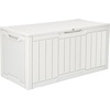 image:imageYITAHOME 100 Gallon Large Outdoor Deck Box Waterproof Resin Storage Box Lockable Indoor Outdoor Storage Container for Patio Furniture Cushions Pool Accessories Garden Tools WhiteWhite
