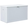 image:imageYITAHOME 100 Gallon Large Outdoor Deck Box Waterproof Resin Storage Box Lockable Indoor Outdoor Storage Container for Patio Furniture Cushions Pool Accessories Garden Tools WhiteWhite