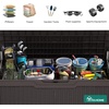 image:imageYITAHOME 100 Gallon Large Outdoor Deck Box Waterproof Resin Storage Box Lockable Indoor Outdoor Storage Container for Patio Furniture Cushions Pool Accessories Garden Tools WhiteDark Brown Rattan