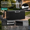 image:imageYITAHOME 100 Gallon Large Outdoor Deck Box Waterproof Resin Storage Box Lockable Indoor Outdoor Storage Container for Patio Furniture Cushions Pool Accessories Garden Tools WhiteBlackSliver