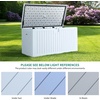 image:imageYITAHOME 100 Gallon Large Outdoor Deck Box Waterproof Resin Storage Box Lockable Indoor Outdoor Storage Container for Patio Furniture Cushions Pool Accessories Garden Tools WhiteWhite