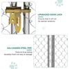 image:imageYITAHOME 10x10 Outdoor Dog Enclosure with Metal Dog Gate Dog Kennel Outside with Roof Dog Fence Outdoor for Yardsilver