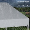 image:imageYITAHOME 10x10 Outdoor Dog Enclosure with Metal Dog Gate Dog Kennel Outside with Roof Dog Fence Outdoor for Yardsilver