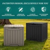 image:imageYITAHOME 31 Gallon Deck Boxes Set of 2 Lockable Outdoor Storage Bins for Patio Cushions Garden Tools WeatherResistant Resin Storage Solution WhiteBlack