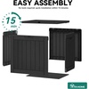 image:imageYITAHOME 31 Gallon Deck Boxes Set of 2 Lockable Outdoor Storage Bins for Patio Cushions Garden Tools WeatherResistant Resin Storage Solution WhiteBlack