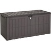 image:imageYITAHOME 31 Gallon Deck Boxes Set of 2 Lockable Outdoor Storage Bins for Patio Cushions Garden Tools WeatherResistant Resin Storage Solution WhiteDark Brown