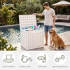 image:imageYITAHOME 31 Gallon Deck Boxes Set of 2 Lockable Outdoor Storage Bins for Patio Cushions Garden Tools WeatherResistant Resin Storage Solution WhiteWhite