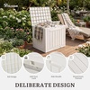 image:imageYITAHOME 31 Gallon Deck Boxes Set of 2 Lockable Outdoor Storage Bins for Patio Cushions Garden Tools WeatherResistant Resin Storage Solution WhiteWhite