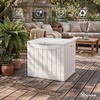 image:imageYITAHOME 31 Gallon Deck Boxes Set of 2 Lockable Outdoor Storage Bins for Patio Cushions Garden Tools WeatherResistant Resin Storage Solution WhiteWhite