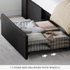 image:imageYITAHOME King Size Bed Frame with 3 Storage Drawers and RGB LED Lights Velvet Upholstered Bed with Charging Station and Storage Headboard No Box Spring Needed Easy Assembly NoiseFree BlackBlack