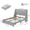 image:imageYITAHOME King Size Bed Frame with 3 Storage Drawers and RGB LED Lights Velvet Upholstered Bed with Charging Station and Storage Headboard No Box Spring Needed Easy Assembly NoiseFree BlackGrey