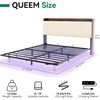 image:imageYITAHOME King Size Bed Frame with 3 Storage Drawers and RGB LED Lights Velvet Upholstered Bed with Charging Station and Storage Headboard No Box Spring Needed Easy Assembly NoiseFree BlackBeige New