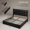 image:imageYITAHOME King Size Bed Frame with 3 Storage Drawers and RGB LED Lights Velvet Upholstered Bed with Charging Station and Storage Headboard No Box Spring Needed Easy Assembly NoiseFree BlackBlack