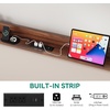 image:imageYITAHOME King Size Bed Frame with 3 Storage Drawers and RGB LED Lights Velvet Upholstered Bed with Charging Station and Storage Headboard No Box Spring Needed Easy Assembly NoiseFree BlackBeige New