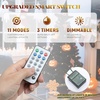 image:imageYITAHOME PreLit Flocked Natural Drooping Pampas Christmas Tree 6ft Snow Flocked Artificial Christmas Tree with 355 PE Branch Tips 30 Feathers and 400 Lights for Home Office Party DecorBlack