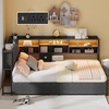 image:imageYITAHOME Queen Size Bed Frame Velvet Upholstered Platform Bed Frame with Headboard Soft Cloud Bed with Footboard Rounded Corners 10 Seconds Easy Assembly Beige Not Include Box SpringGrey