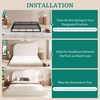 image:imageYITAHOME Queen Size Bed Frame Velvet Upholstered Platform Bed Frame with Headboard Soft Cloud Bed with Footboard Rounded Corners 10 Seconds Easy Assembly Beige Not Include Box SpringBeige