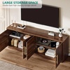 image:imageYITAHOME TV Stand for TVs up to 80 Inches Media Console with 4 Fluted Doors 70 Entertainment Center with Ample Storage for Living RoomNatural OakNatural Oak