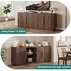 image:imageYITAHOME TV Stand for TVs up to 80 Inches Media Console with 4 Fluted Doors 70 Entertainment Center with Ample Storage for Living RoomNatural OakNatural Oak