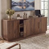 image:imageYITAHOME TV Stand for TVs up to 80 Inches Media Console with 4 Fluted Doors 70 Entertainment Center with Ample Storage for Living RoomNatural OakNatural Oak
