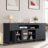 image:imageYITAHOME Farmhouse TV Stand for 65Inch TV Entertainment Center with Storage Cabinets amp Drawers TV Console for Living Room BlackBlack