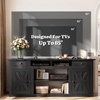 image:imageYITAHOME Farmhouse TV Stand for 65Inch TV Entertainment Center with Storage Cabinets amp Drawers TV Console for Living Room BlackBlack