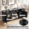 image:imageYITAHOME Farmhouse TV Stand for 65Inch TV Entertainment Center with Storage Cabinets amp Drawers TV Console for Living Room BlackBlack