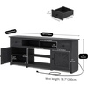 image:imageYITAHOME Farmhouse TV Stand for 65Inch TV Entertainment Center with Storage Cabinets amp Drawers TV Console for Living Room BlackBlack