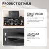 image:imageYITAHOME Farmhouse TV Stand for 65Inch TV Entertainment Center with Storage Cabinets amp Drawers TV Console for Living Room BlackBlack