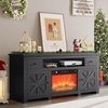 image:imageYITAHOME Farmhouse TV Stand for 65Inch TV Entertainment Center with Storage Cabinets amp Drawers TV Console for Living Room BlackBlack