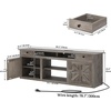 image:imageYITAHOME Farmhouse TV Stand for 65Inch TV Entertainment Center with Storage Cabinets amp Drawers TV Console for Living Room BlackGrey Oak