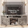 image:imageYITAHOME Farmhouse TV Stand for 65Inch TV Entertainment Center with Storage Cabinets amp Drawers TV Console for Living Room BlackGrey Oak