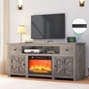 image:imageYITAHOME Farmhouse TV Stand for 65Inch TV Entertainment Center with Storage Cabinets amp Drawers TV Console for Living Room BlackGrey Oak