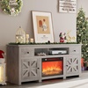 image:imageYITAHOME Farmhouse TV Stand for 65Inch TV Entertainment Center with Storage Cabinets amp Drawers TV Console for Living Room BlackGrey Oak