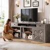 image:imageYITAHOME Farmhouse TV Stand for 65Inch TV Entertainment Center with Storage Cabinets amp Drawers TV Console for Living Room BlackGrey Oak