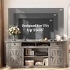 image:imageYITAHOME Farmhouse TV Stand for 65Inch TV Entertainment Center with Storage Cabinets amp Drawers TV Console for Living Room BlackGrey Oak