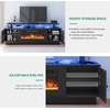 image:imageYITAHOME Modern TV Stand for 80 inch TVs Entertainment Center with LED Lights amp Storage Cabinets TV Console Table with Adjustable Partition for Living Room Black70W